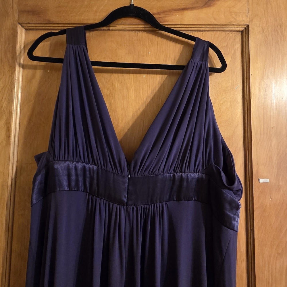 Davids Bridal Elegant Purple Sleeveless Dress